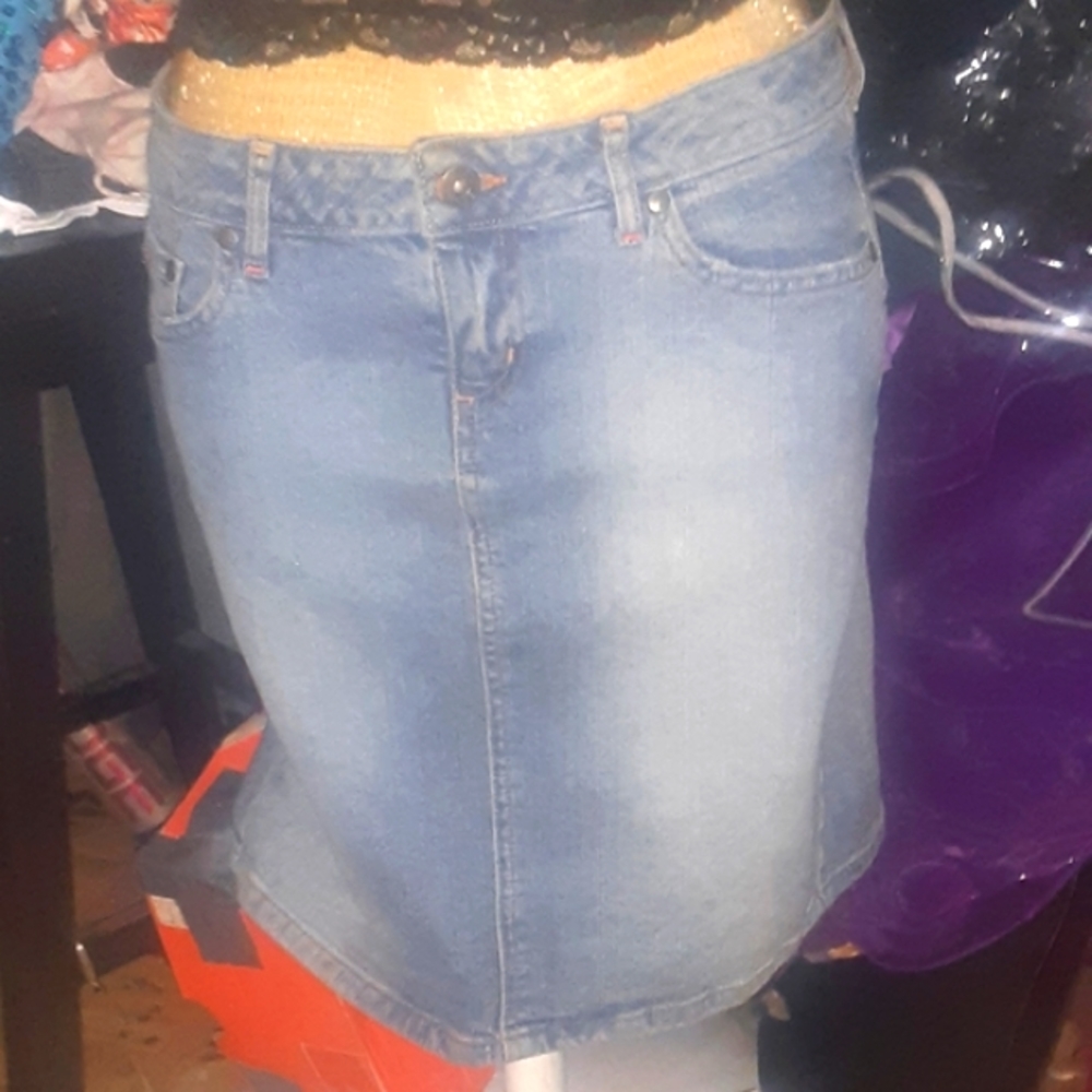 Paris blues jean skirt